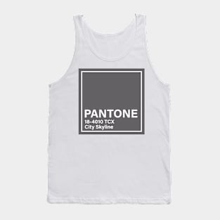 pantone 18-4010 TCX City Skyline Tank Top